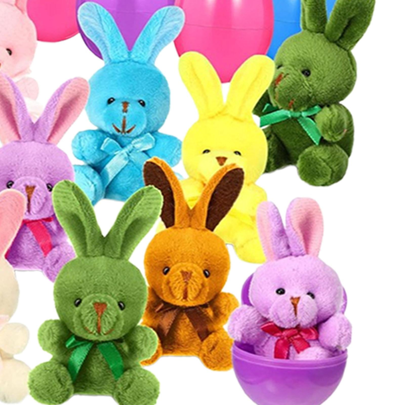 balikha 12 Pieces of Easter Eggs Pre -filled with Luxury Toys, Stuffed s Colorful Basket s for Adults, Girls, Boys,