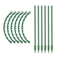 Cheers.US 6Pcs Plastic Plant Support Stakes, Half Circle for Indoor