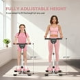 thumbnail image 3 of Soozier Foldable Ab Twister Board for Waist with LCD Display, Ab Workout Equipment for Women & Men, Core Fitness Training Ab Workout Equipment, Pink, 3 of 9