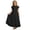 Black Dress, variant on Kids Elegant Girls Lace Satin Party Romper And Dress Ensemble Summer Lightweight Sheer Overlay Girl Comfort Fit For Weddings And Performances O-Neck Comfortable Breathable Dresses