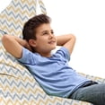 thumbnail image 1 of Abstract Lounger Chair Bag, Minimalistic Chevron Zig Zag Geometric in Pastel Colors, High Capacity Storage with Handle Container, Lounger Size, Blue Grey Pastel Brown, by Ambesonne, 1 of 5
