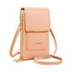 thumbnail image 1 of Bolso portátil de cuero, bolso para teléfono con pantalla táctil, bolso compacto, carga mini USB, resistente al agua, diseño plegable, cuero genuino, para oficina, 1 of 9