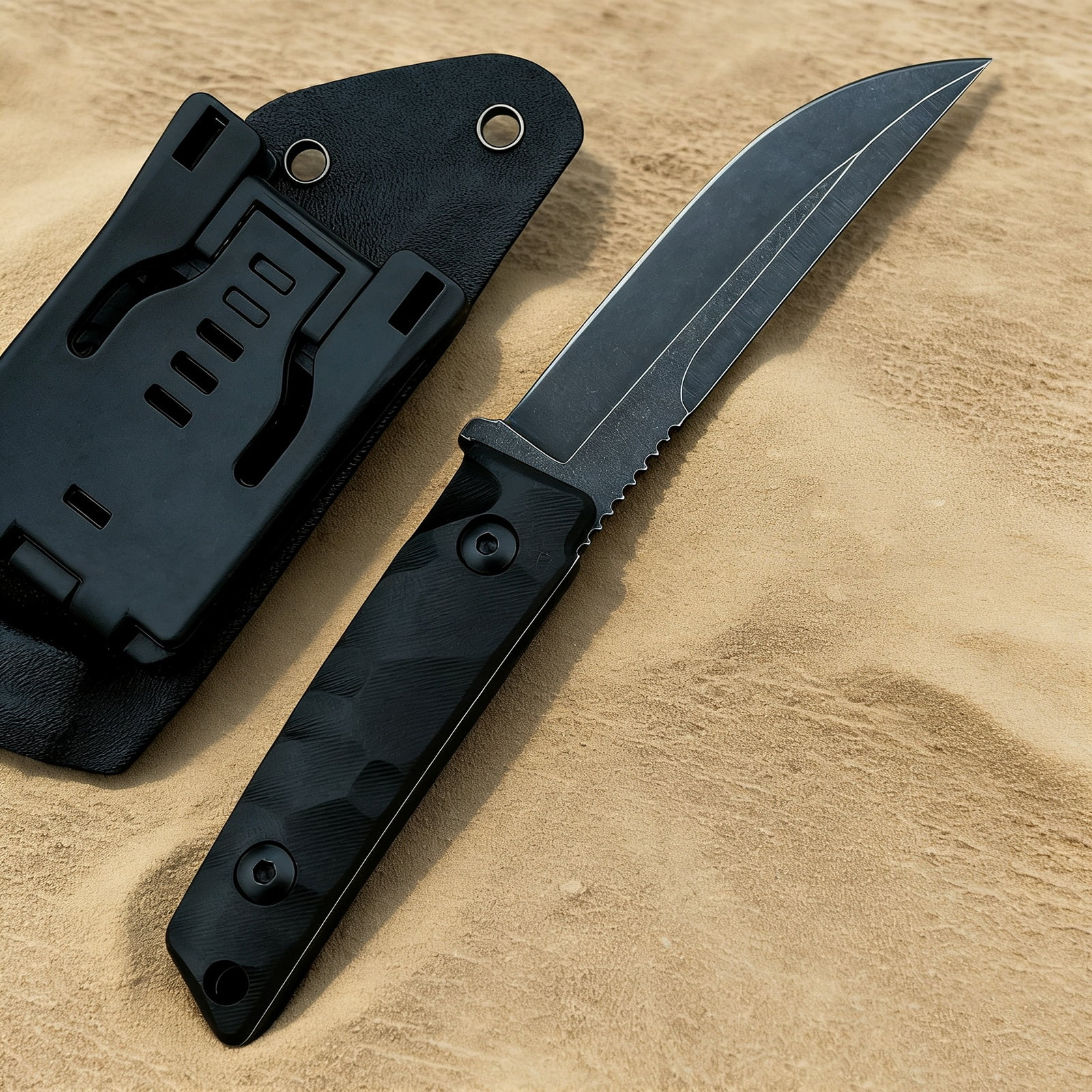 7.8'' Fixed-Blade Utility Knife with G10 Grip, Ideal for Home Vegetable & Packaging Trimming