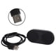 thumbnail image 4 of Caja de sonido portátil Mini USB con doble bocina, altavoz para ordenador con decodificador de tarjeta de sonido, color negro, 4 of 5