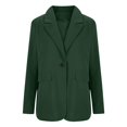 thumbnail image 3 of ManxiVoo Professional Womens Blazer Cardigan Open Front Lightweight Office Wear Versatile Spring Layering Piece XL Size Green, 3 of 6