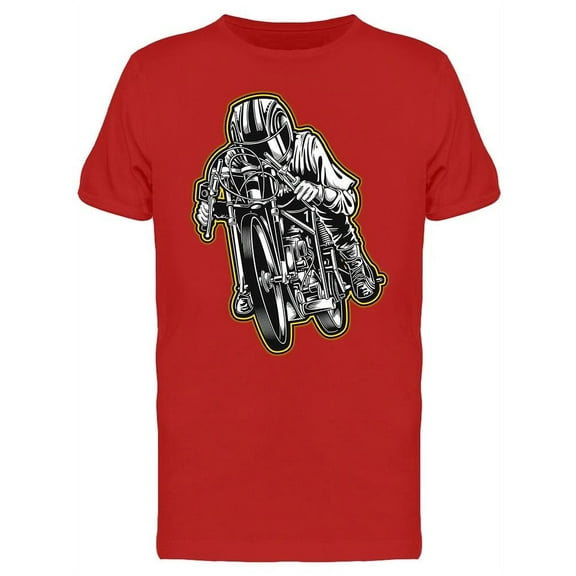 Motorcycle Racer T-Shirt Men -Image by Shutterstock, Male 3X-Large