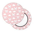thumbnail image 2 of Disketp Rabbit And Cloud Funda Redonda para Taburete, Funda de Cojín para Silla de Bar Suave y Elástica-14 inch, 2 of 7