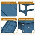 thumbnail image 5 of SERWALL Outdoor Patio Coffee Table, 37.8" x 22.8" HDPE Weatherproof, Navy, 5 of 12