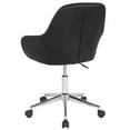thumbnail image 4 of Scranton & Co Contemporary Faux Leather Mid-Back Swivel Office Chair in Black, 4 of 4