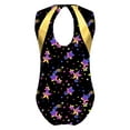 thumbnail image 2 of vastwit Girls Metallic Gymnastics Leotard Sleeveless Keyhole Back One Piece Ballet Dance Unitard Black Stars 8, 2 of 5