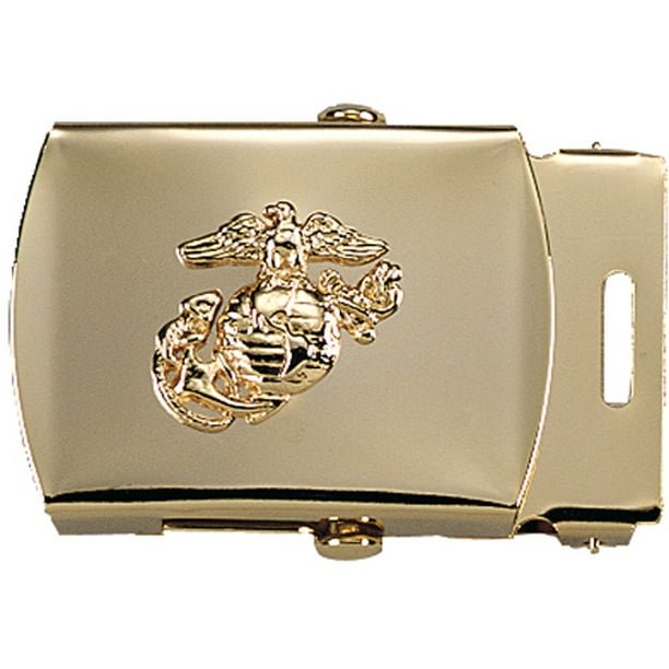 Rothco Brass USMC Emblem Web Belt Buckle