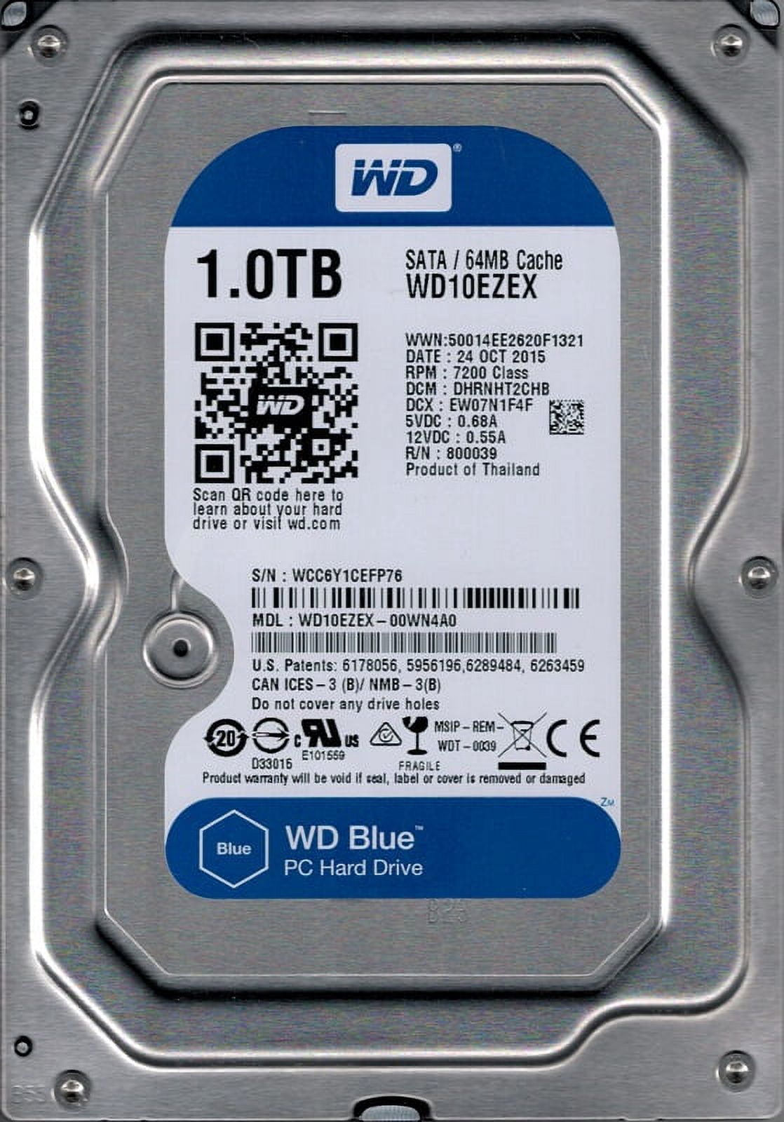 Western Digital WD20PURX-64P6ZY0 2TB DCM: HHNNHT2MHB - Walmart.com