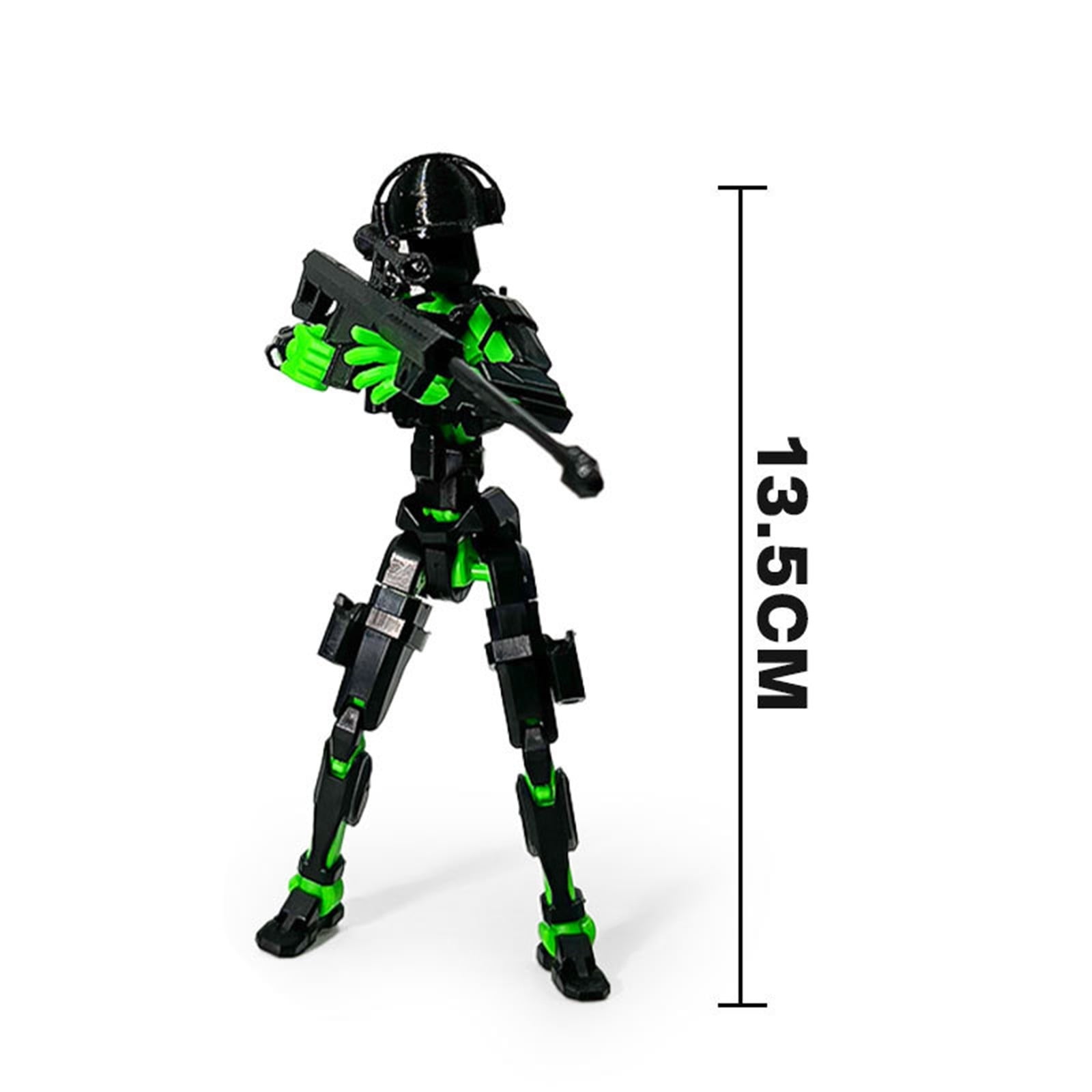 T13 Action Figure Set, Dummy 13 Magnetic Movable Joints Robot Doll with Customizable Accessories, Creative Decompression Assembly Model for Teens Adults, Cool Gift for Valentine's Christmas Birthday