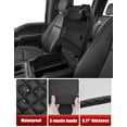thumbnail image 4 of KBH Center Console Cover for 2015-2020 Ford F150 Accessories, Car Middle Lid Seat Armrest Cover Protector, Black PU Leather Cushion Pad (Bucket Seat), 4 of 9