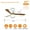 Wood#4, variant on Tower Fan 42" Flush Mount Ceiling Fan without light, 3 Reversible Blades, with 6 Speeds Reversible DC Motor,Low Profile Ceiling Fan with no light for Living Room Kitchen Bedroom,Box Fan