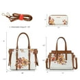 thumbnail image 2 of Montana West 3PCS Purses for Women Tote Bag and Wallet Set Shoulder Satchel Handbags, light Brown, 2 of 6