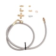 thumbnail image 4 of Turbo Oil Feed Line Kit, Metal  Seamless Transfer Rugged 1/8PNT AN4 Oil Drain Line  for T3 T4 T04E T60 T61 T61 T70, 4 of 7