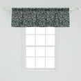 thumbnail image 2 of Ambesonne Floral Window Valance, Bicolor Spring Meadow Flora, 42" x 18", Hunter Green Grey Pink, 2 of 3