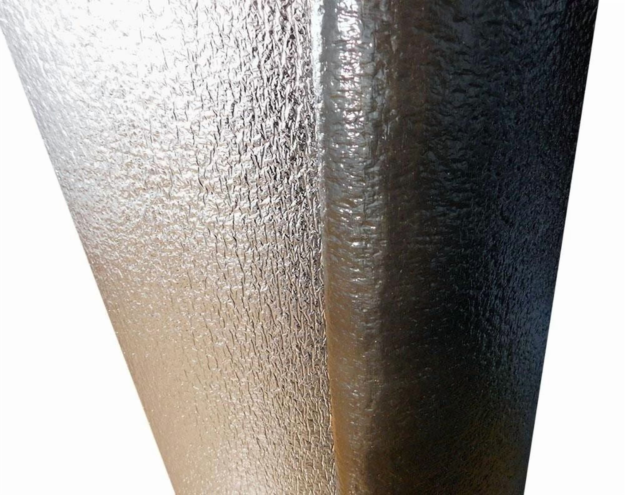 BLACK REFLECTIVE FOAM CORE GARAGE DOOR PANEL ROLL INSULATION (24" X 10')