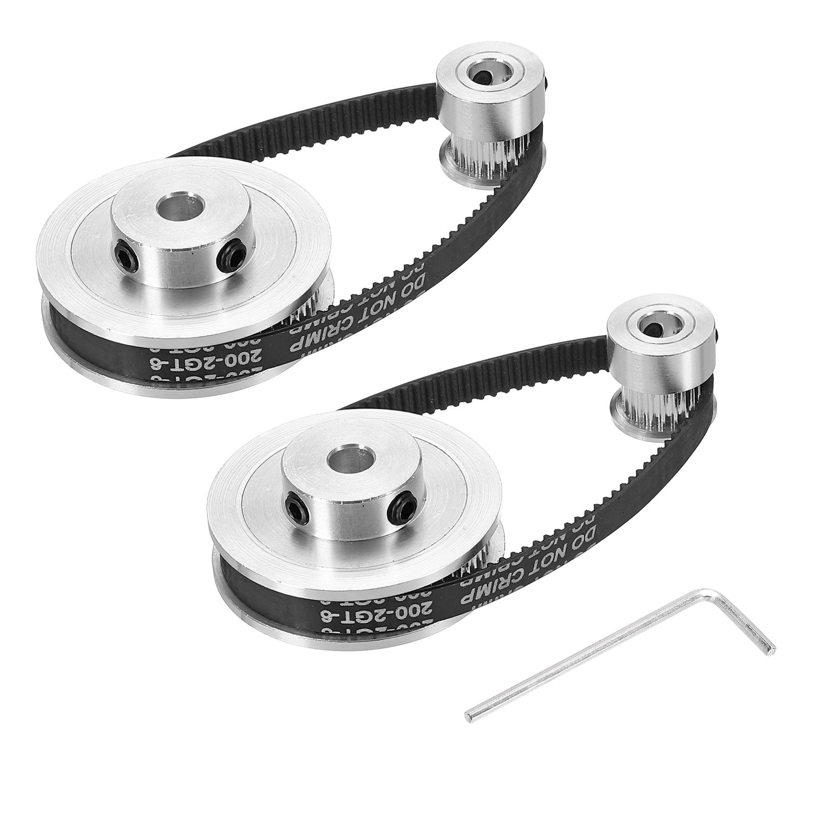 Uxcell Timing Pulley 20&60 Teeth 6.35mm Bore Synchronous Wheel with