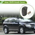 thumbnail image 2 of Unique Bargains Gear Shift Knob Cover for Dodge Journey 11-20 Anti-Slip Black Carbon Fiber Brown Stick Shifting Handle Protector Faux Leather 1 Pc, 2 of 6