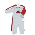 thumbnail image 2 of Hudson Baby Unisex Baby Cotton Coveralls, Christmas Scene, 0-3 Months, 2 of 5