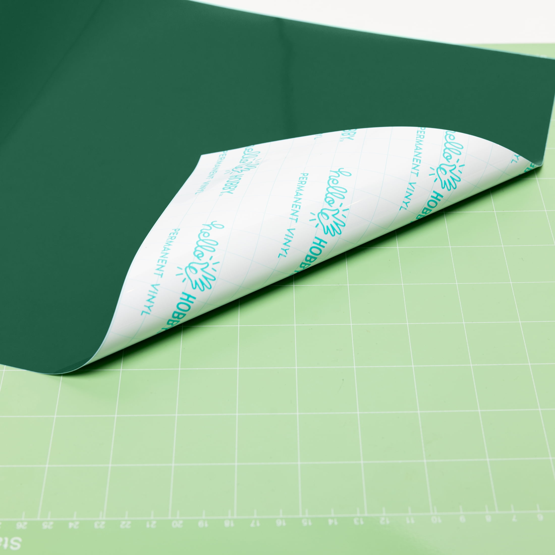 Hello Hobby 12" x 4' Dark Green Permanent Craft Vinyl Roll