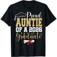 thumbnail image 2 of 100% Cotton Unisex Proud Auntie of 2026 Senior Graduate Family Graduation 2026 T-Shirt, 2 of 5