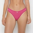 thumbnail image 1 of Thong Panty in Fuchsia Red Heather, 1 of 5