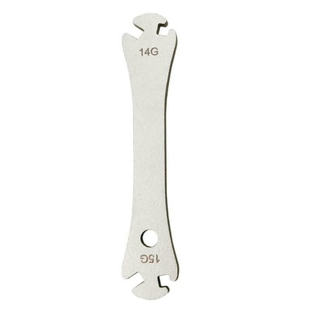 

Bike Spoke Wrench 14/15G Wheel Spoke Fastening Spanner Cycling Repair Tool.(silver)(1pcs)