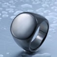 thumbnail image 1 of New 2023 Metal Glossy Rings for Men Geometric Width Signet Square Finger Punk Style Fashion Ring Jewelry Accessories Whole Sale, 1 of 5