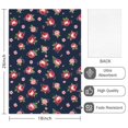 thumbnail image 2 of 2 Pcs Pioneer Flower Floral Print Pattern Kitchen Towels, Funny Microfiber Dish Towel Set, 18" X 26" Tea Towels, 2 of 6
