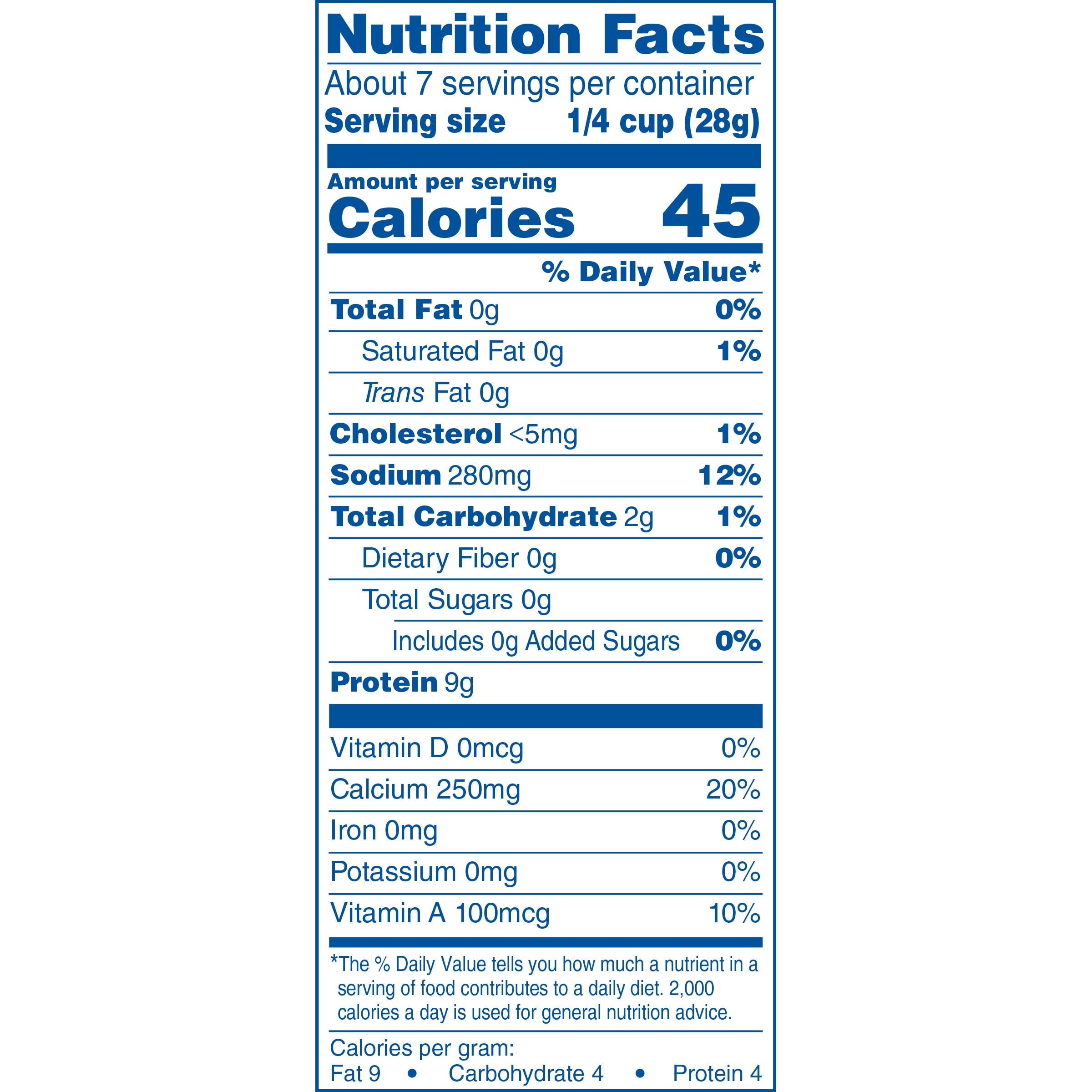 Kraft Cheddar Fat Free Shredded Cheese, 7 oz Bag