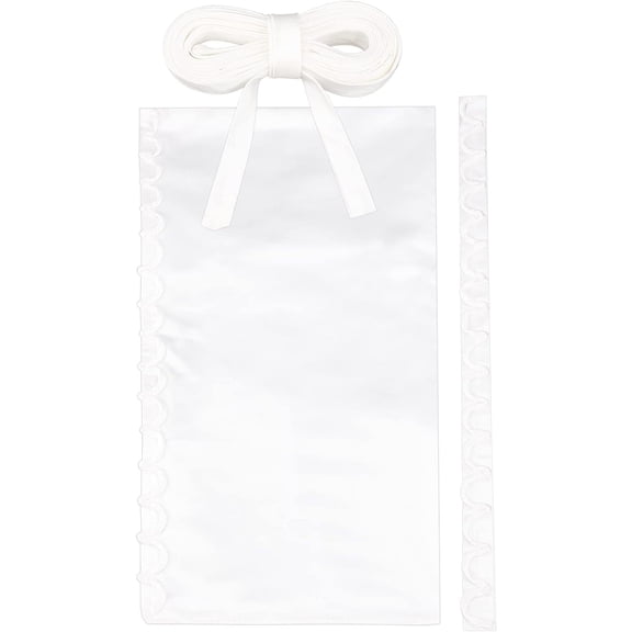 Women's Wedding Dress Zipper Replacement Adjustable Fit Satin Corset Kit Loops White Lace-up Back Kit with with Polyester Boning DIY