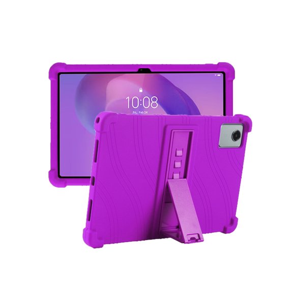 Silicone Case for Lenovo Idea Tab 11 inch, Soft Flexible Shockproof Protective Tablet Cover, Anti-Scratch & Lightweight Slim Design-Purple