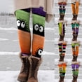 thumbnail image 2 of Halloween Leggings for Women Tummy Control Striped Pumpkin Printed Stretchy Leggings Yoga Pants Tights(Orange,XL), 2 of 5