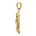 thumbnail image 2 of Auriga Fine Jewelry 10K Yellow Gold and Rhodium Mezuzah w/Shin Charm for Women (L- 32 mm, W- 7 mm), 2 of 6