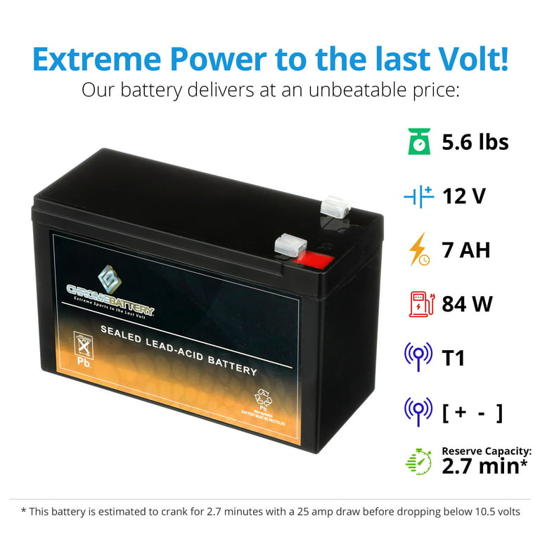 Chrome Battery 12V 7Ah Sealed Lead Acid (Sla) Battery for Np7-12