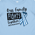 thumbnail image 4 of Inktastic Our Family Fights Together ALS Awareness Boys or Girls Baby T-Shirt, 4 of 5