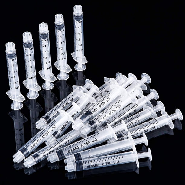 10 Pzas Jeringas De Plástico 5ml Reutilizables De Medición | Meses Sin