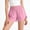 Pink, variant on Twczz Girls Lightweight Athletic Shorts- Quick Dry Stretch Elastic Waist Kids Workout Soccer Shorts Purple Size 5-14