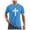ZA Sky Blue, variant on Men Christian T Shirt Jesus Cross Print Tees Religious Faith Scripture Round Neck Short Sleeve Daily Graphic Tops L