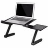 Portable Foldable Bed Tray Stand Vented Laptop Notebook Computer Desk Rotate Table Height Adjustable With Mouse Board