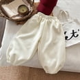 thumbnail image 7 of kpoplk Boys Cargo Pants Cotton Casual Pants Elastic Waist Hiking School Uniform Sweatpants Joggers(Beige,3-4 Y), 7 of 7