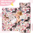 thumbnail image 4 of Dachshund and Flower Toddler Nap Mats for Kids Preschool,Sleeping Mat Bag or Kids,Toddler Sleeping Bag,Toddler Nap Mat or Daycare, 4 of 6