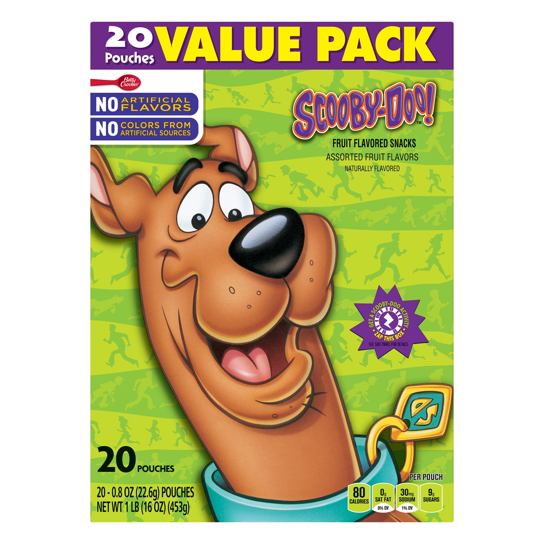 Betty Crocker Scooby Doo Fruit Flavored Snacks Pouches 0 8 Oz 20