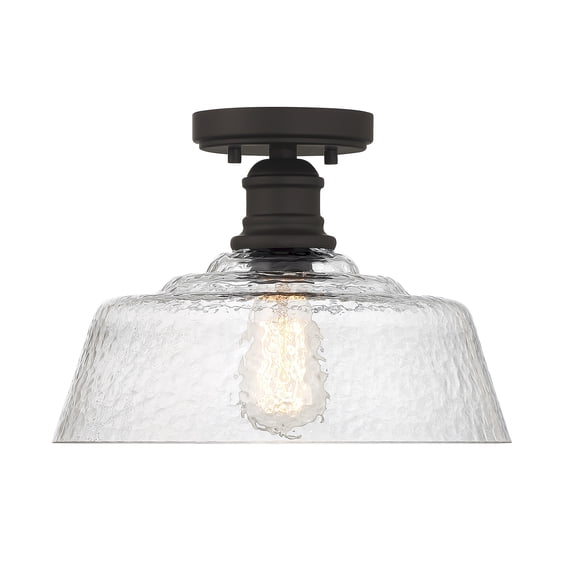 Trade Winds Finn 1-Light Ceiling Light in Oil Rubbed Bronze