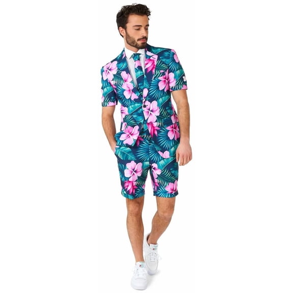 OppoSuits Men's Summer Suits SUMMER Hawaii Grande - US 42 Multicolor