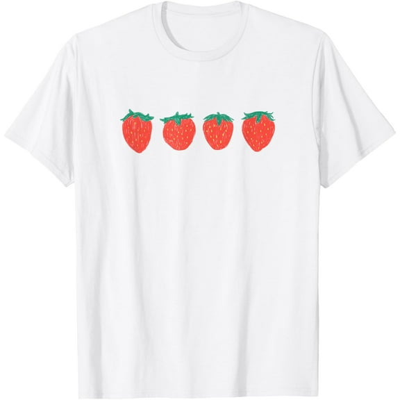 Cute Strawberry T-ShirtStrawberry Co.Men's and women's pure cotton short-sleeved shirts