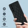 thumbnail image 4 of Allytechgroup Galaxy Z Fold5 5G Case, Slim Fit Premium PU Leather Stylish Protective Shockproof Fashionable Phone Cases Cover for Samsung Galaxy Z Fold 5, Black, 4 of 8